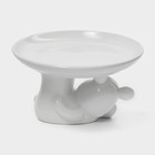 Блюдо керамическое для подачи Доляна «Мишка Отто», 20,5×11,5 см, цвет белый - Фото 4