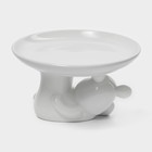Подставка для торта Доляна «Мишка Отто», 20.5×11.5 см, белая - Фото 4