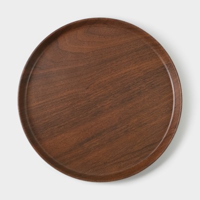 Блюдо «Натурэль», d=20.5 см, коричневое