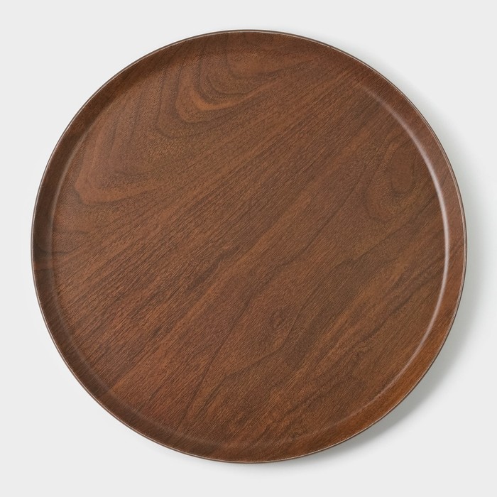 Блюдо «Натурэль», d=28 см, коричневое - Фото 1