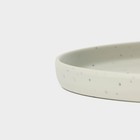 Блюдо «Мрамор», d=20.5 см, пластик, серое - Фото 3