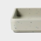 Тарелка «Мрамор», 18,5×2,3 см, цвет серый - фото 4462401