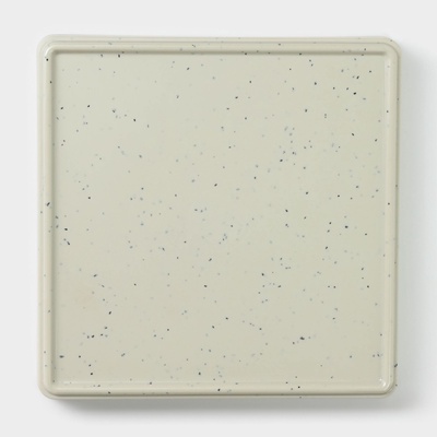 Блюдо сервировочное «Мрамор», 18.5×2.3 см, серое