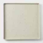 Тарелка «Мрамор», 24,5×2,5 см, цвет серый - фото 4462404