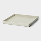 Тарелка «Мрамор», 24,5×2,5 см, цвет серый - фото 4462406