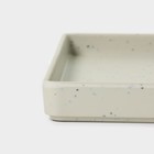 Тарелка «Мрамор», 24,5×2,5 см, цвет серый - фото 4462407
