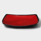 Блюдо сервировочное «Красный Восток», 18.7×2.5 см, пластик, чёрное - Фото 4