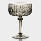 Креманка «Грани», 400 мл, 11×15.5 см, пластик, серая - Фото 1