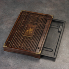 Чабань для чайной церемонии, 43×28.5×5 см, японский дуб, коричневый - Фото 3