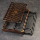 Чабань для чайной церемонии, 43×28.5×5 см, японский дуб, коричневый - Фото 4