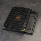 Чабань для чайной церемонии ДЖЕКИЧАЙ, 43×28.5×5 см, японский дуб, чёрный - Фото 3