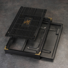 Чабань для чайной церемонии ДЖЕКИЧАЙ, 43×28.5×5 см, японский дуб, чёрный - Фото 4