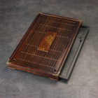 Чабань для чайной церемонии ДЖЕКИЧАЙ, 53×33×5 см, дерево японский дуб, коричневый - Фото 3