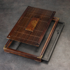 Чабань для чайной церемонии ДЖЕКИЧАЙ, 53×33×5 см, дерево японский дуб, коричневый - Фото 4