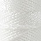 Шнур полипропиленовый вязаный 2 мм / 50 м (белый) - Фото 3