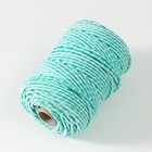 Шнур полипропиленовый вязаный 3 мм / 50 м (цветной) МИКС - Фото 3