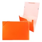 Папка картотека Calligrata Неон 6 отдел. A4 пластик 0.7мм оранж. рез в цвет - фото 321731696