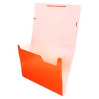 Папка А4, Calligrata «Неон», 6 отделений, пластиковая, 700 мкм, оранжевая, резинка в цвет 10111478