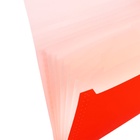 Папка А4, Calligrata «Неон», 6 отделений, пластиковая, 700 мкм, оранжевая, резинка в цвет 10111478