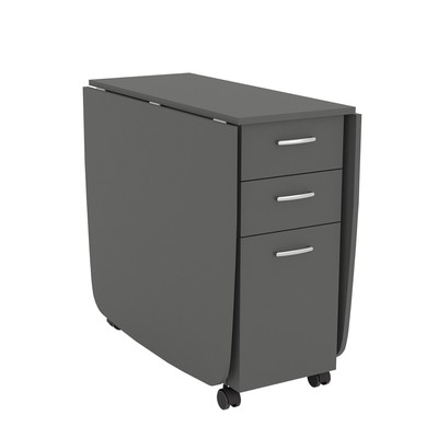 Стол – книжка, 3 ящика, 380(1670)×800×740 мм, цвет графит