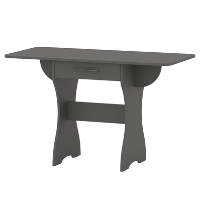 Раскладной стол с ящиком, 600(1200)×570×750 мм, цвет графит