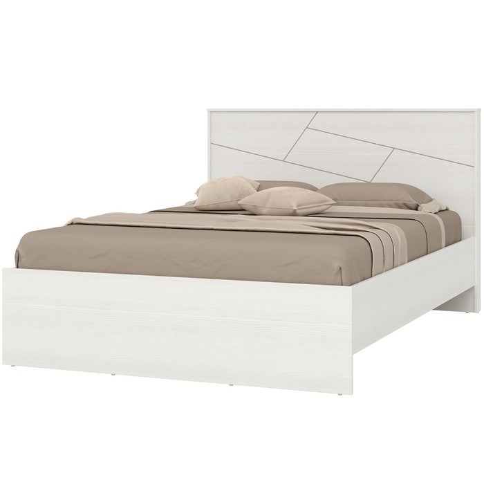 Кровать «Аделина», 1400×2000 мм, встроенное основание, цвет рамух белый - Фото 1