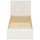Кровать «Аделина», 900×2000 мм, встроенное основание, цвет рамух белый - Фото 3