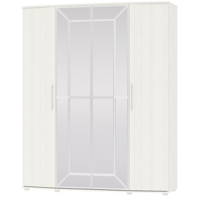 Шкаф 4-х дверный «Амели», 1805×590×2220 мм, цвет рамух белый