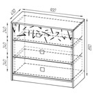 Комод напольный «Микки», 3 ящика, 900×450×850 мм, цвет дуб ривьера/серый - Фото 4