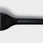 Вилка пластиковая одноразовая, 16,5 см, цвет чёрный, набор 6 шт - фото 4614800