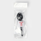 Ложка пластиковая одноразовая, 16,5 см, цвет чёрный, набор 6 шт - фото 4614815