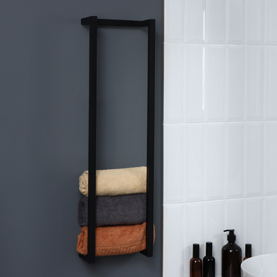 Держатель для полотенец, 10×23×80 см, чёрный