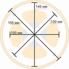 Вентиляционный клапан с юбкой (вент. канал D=100 мм) Канадский кедр основание металл - фото 27071755