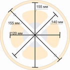 Вентиляционный клапан (вент. канал D=120 мм) Термодревесина основание металл - фото 27071756
