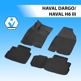 Коврики в салон Rival для Haval H6 III поколение 2020-н.в/ полиуретан, с крепежом 19405001