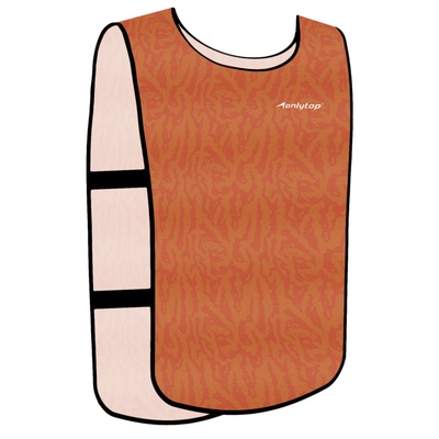 Манишка футбольная детская Print ONLYTOP, р. 36-40, на резинке, оранжевая