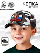 Детская кепка «Военный», нашивка мишка, р. 52–54 - Фото 1