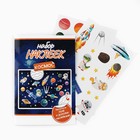 Набор детских наклеек с раскраской «Космос», 44 шт, 14.5 х 21 см - фото 321675000