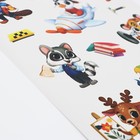 Набор детских наклеек с раскраской «Зверята по профессиям», 45 шт, 14.5 х 21 см - Фото 6