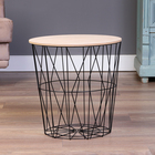 Столик журнальный "Корзинка", чёрный, 40 х 40,5 см - фото 119067953