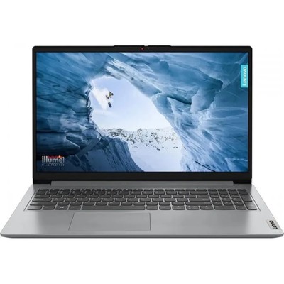 Ноутбук Lenovo IdeaPad 1 15IAU7, 15.6", I3 1215U, 8 Гб, SSD 256 Гб, UHD, noOS, серый