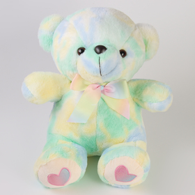 Мягкая игрушка «Медведь» с бантиком, цвет зелёный, 43 см
