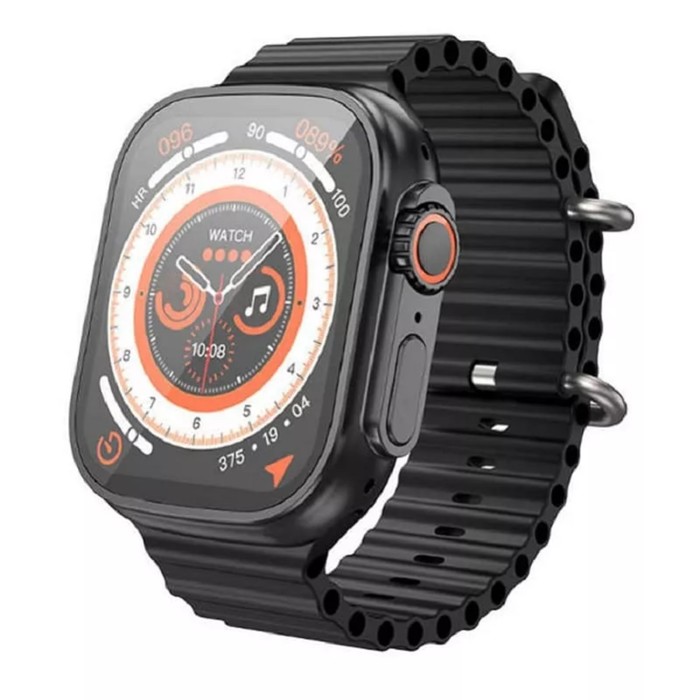 Смарт-часы Hoco Y12 Ultra, 1.96, 240х280, BT5.0, 320 мАч, поддержка вызова,Lightning,чёрные - Фото 1