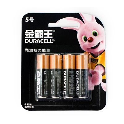 Батарейка алкалиновая Duracell Basic (CH), AA, LR6-4BL, 1.5В, блистер, 4 шт.