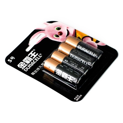 Батарейка алкалиновая Duracell Basic (CH), AA, LR6-4BL, 1.5 В, блистер, 4 шт.