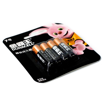 Батарейка алкалиновая Duracell Basic (CH), AAA, LR03-4BL, 1.5 В, блистер, 4 шт.