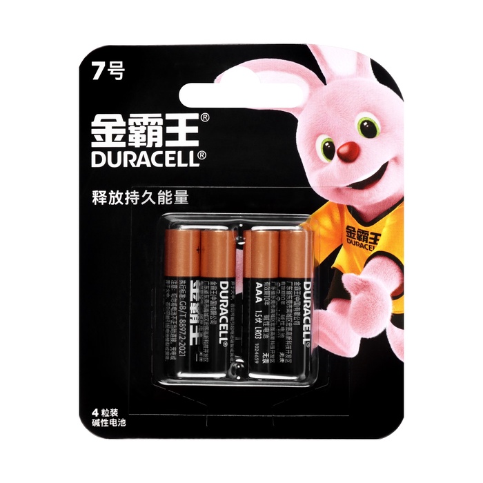 Батарейка алкалиновая Duracell Basic (CH), AAA, LR03-4BL, 1.5В, блистер, 4 шт. - фото 51713992