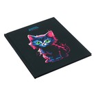 Дневник 1-11 класс "Зеленоглазый котенок", твердая обложка, SoftTouch, холодная фольга, 40 листов - фото 24462221