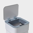 Ведро мусорное сенсорное SAVANNA, складное, 18 л, цвет белый - Фото 7