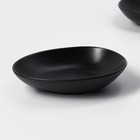 Набор тарелок фарфоровых Magistro Carbon, 21×18,5 см, 2 шт, цвет чёрный - Фото 4
